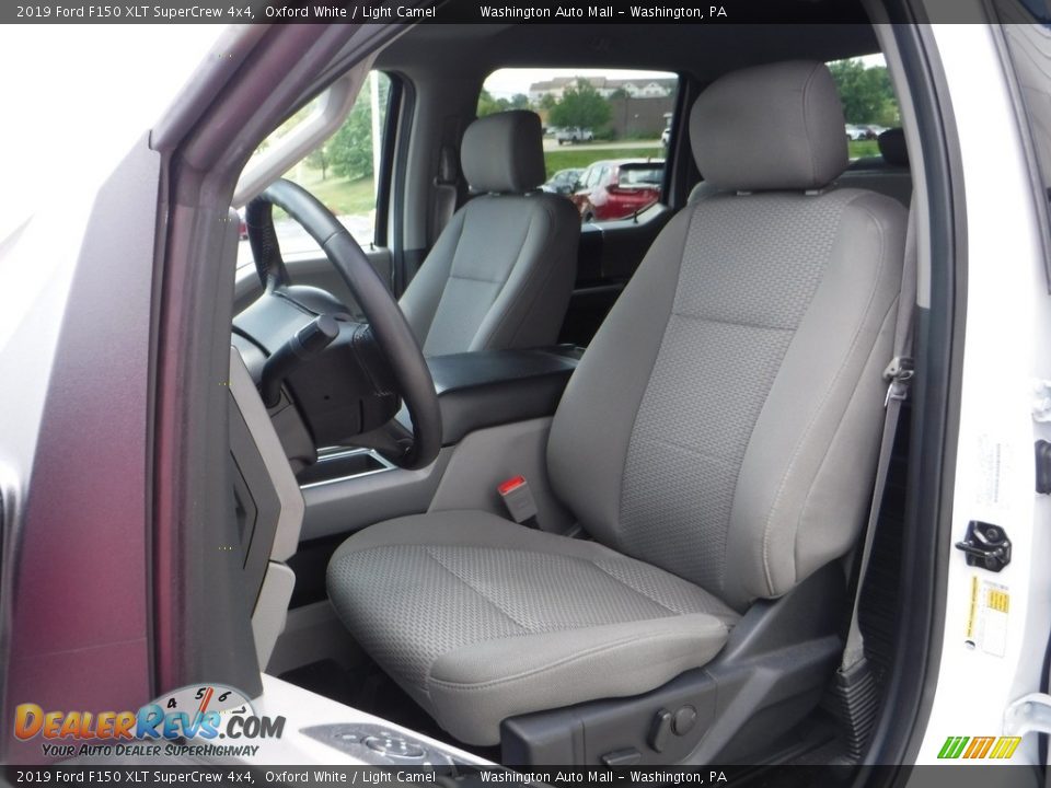 2019 Ford F150 XLT SuperCrew 4x4 Oxford White / Light Camel Photo #18