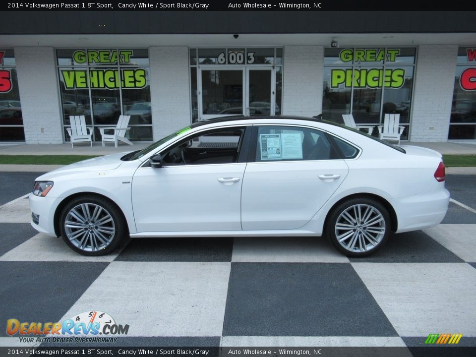 2014 Volkswagen Passat 1.8T Sport Candy White / Sport Black/Gray Photo #1