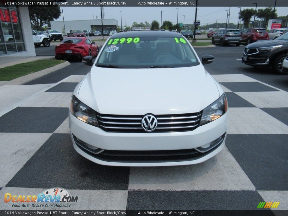 2014 Volkswagen Passat 1.8T Sport Candy White / Sport Black/Gray Photo #2