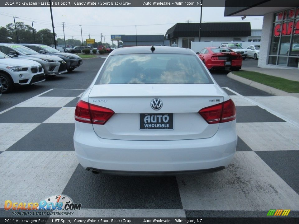 2014 Volkswagen Passat 1.8T Sport Candy White / Sport Black/Gray Photo #4