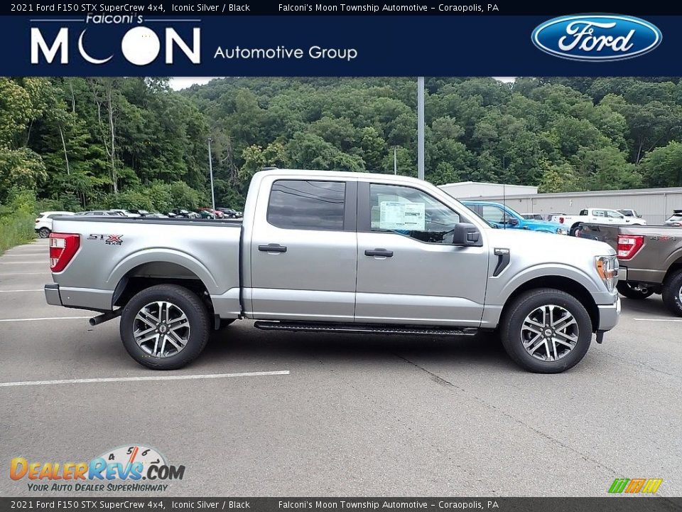 2021 Ford F150 STX SuperCrew 4x4 Iconic Silver / Black Photo #1