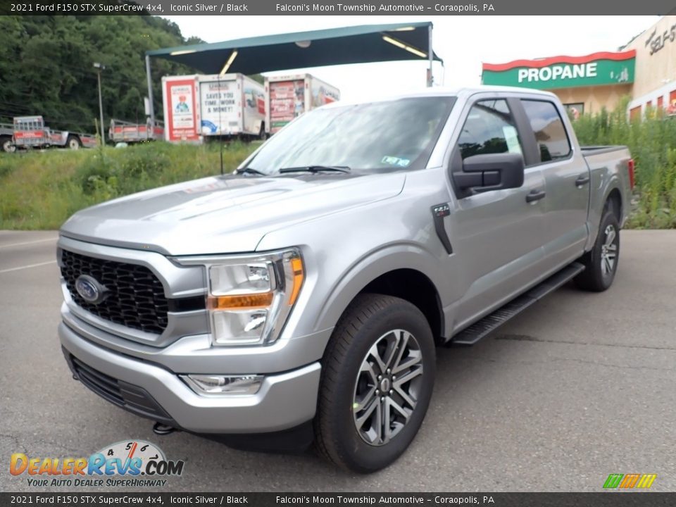 2021 Ford F150 STX SuperCrew 4x4 Iconic Silver / Black Photo #5