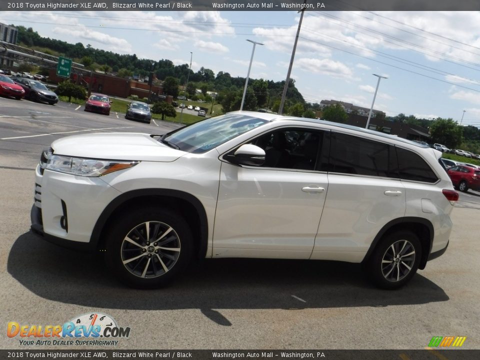 2018 Toyota Highlander XLE AWD Blizzard White Pearl / Black Photo #6