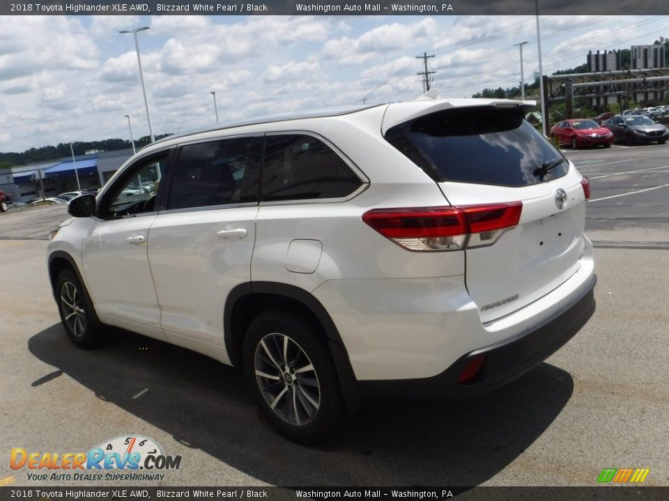 2018 Toyota Highlander XLE AWD Blizzard White Pearl / Black Photo #7