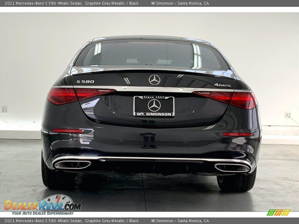 2021 Mercedes-Benz S 580 4Matic Sedan Graphite Grey Metallic / Black Photo #3
