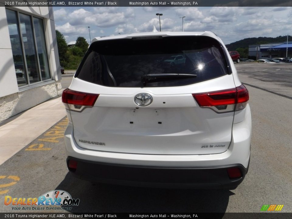 2018 Toyota Highlander XLE AWD Blizzard White Pearl / Black Photo #8