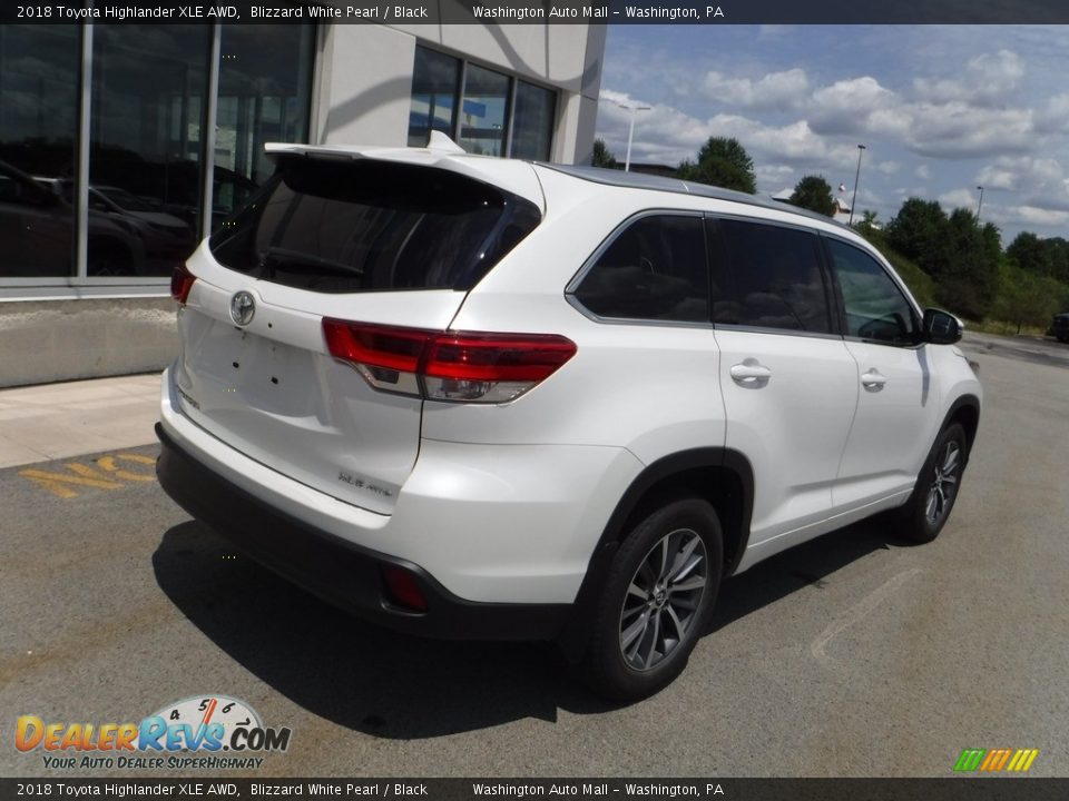 2018 Toyota Highlander XLE AWD Blizzard White Pearl / Black Photo #9