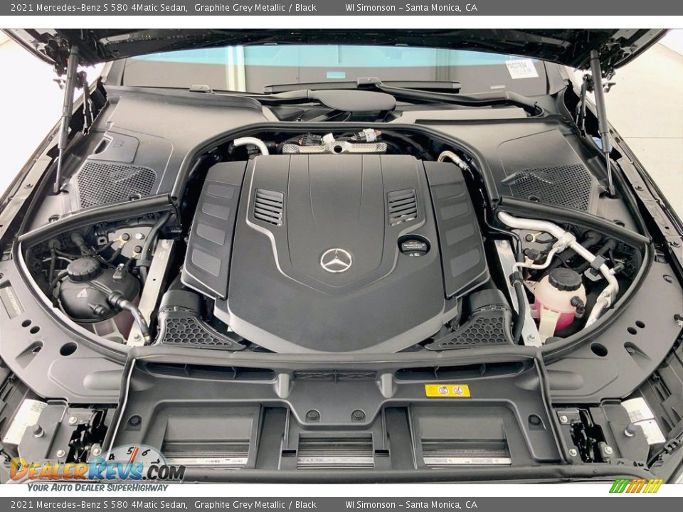 2021 Mercedes-Benz S 580 4Matic Sedan Graphite Grey Metallic / Black Photo #9