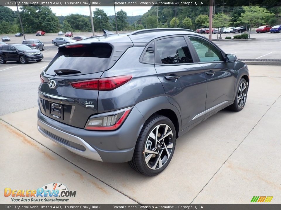 2022 Hyundai Kona Limited AWD Thunder Gray / Black Photo #2