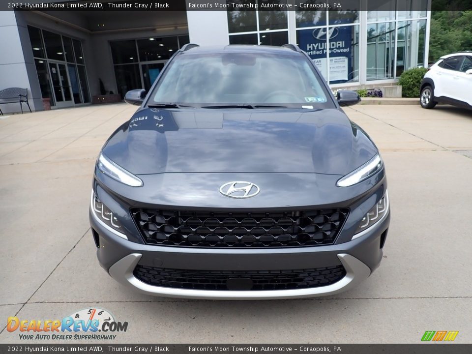 2022 Hyundai Kona Limited AWD Thunder Gray / Black Photo #4