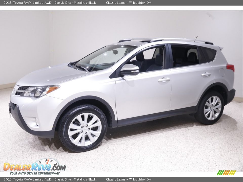 2015 Toyota RAV4 Limited AWD Classic Silver Metallic / Black Photo #3