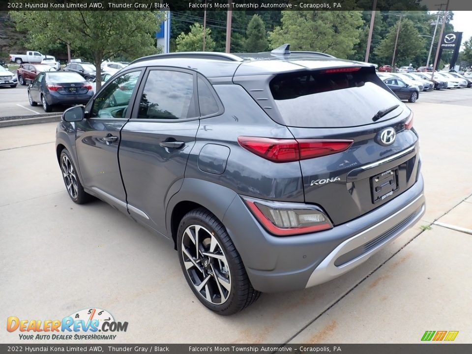 2022 Hyundai Kona Limited AWD Thunder Gray / Black Photo #7