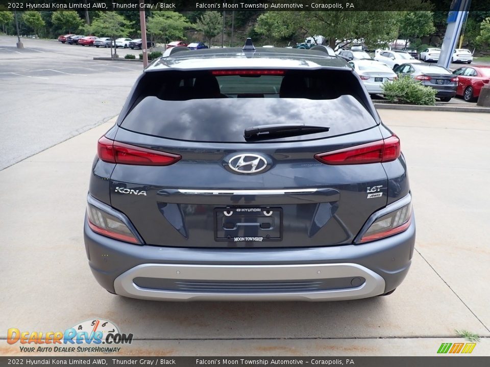 2022 Hyundai Kona Limited AWD Thunder Gray / Black Photo #8