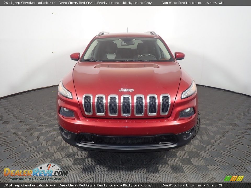 2014 Jeep Cherokee Latitude 4x4 Deep Cherry Red Crystal Pearl / Iceland - Black/Iceland Gray Photo #5