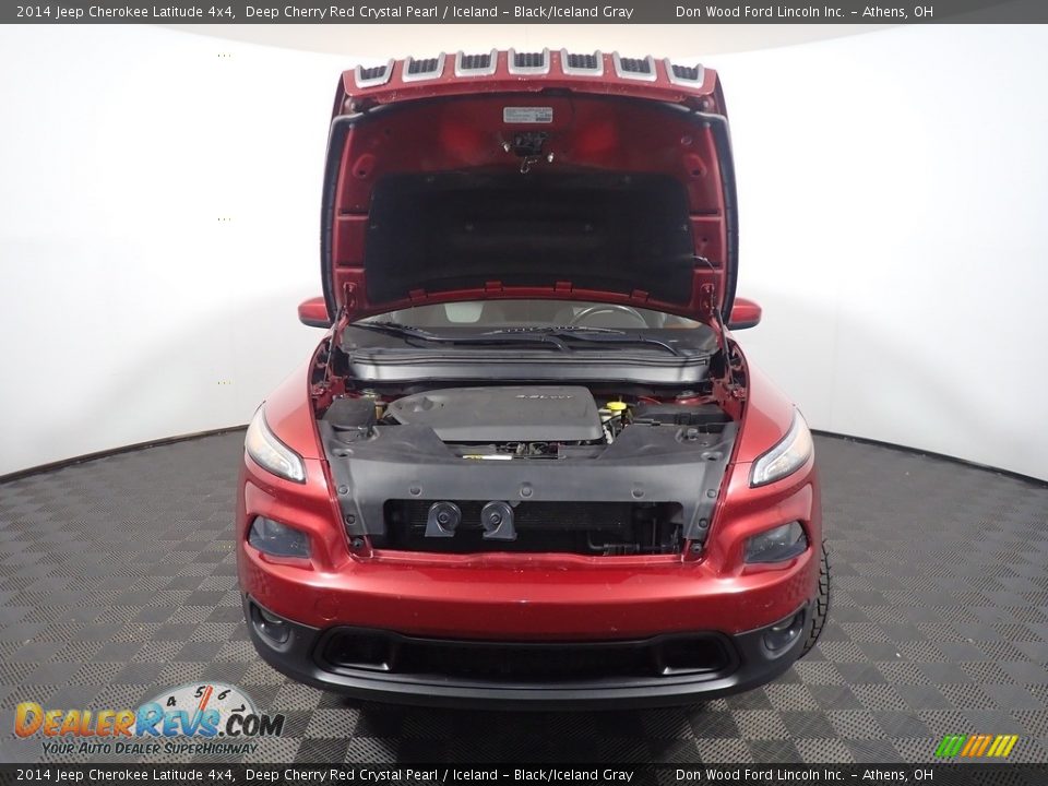 2014 Jeep Cherokee Latitude 4x4 Deep Cherry Red Crystal Pearl / Iceland - Black/Iceland Gray Photo #6