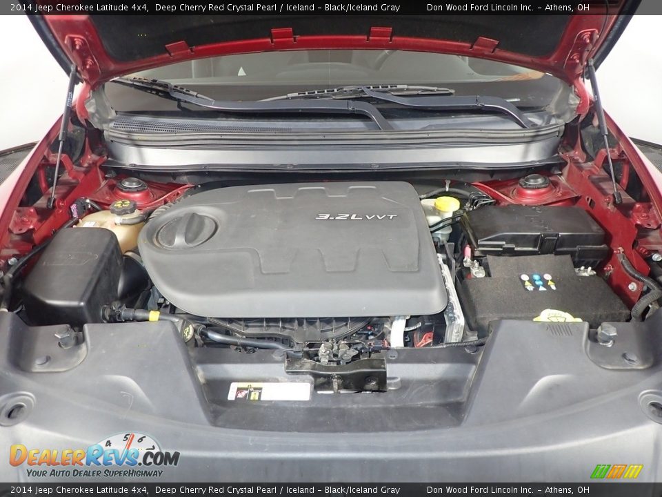 2014 Jeep Cherokee Latitude 4x4 Deep Cherry Red Crystal Pearl / Iceland - Black/Iceland Gray Photo #7