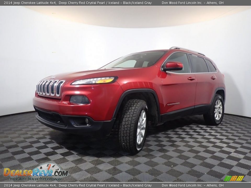 2014 Jeep Cherokee Latitude 4x4 Deep Cherry Red Crystal Pearl / Iceland - Black/Iceland Gray Photo #8