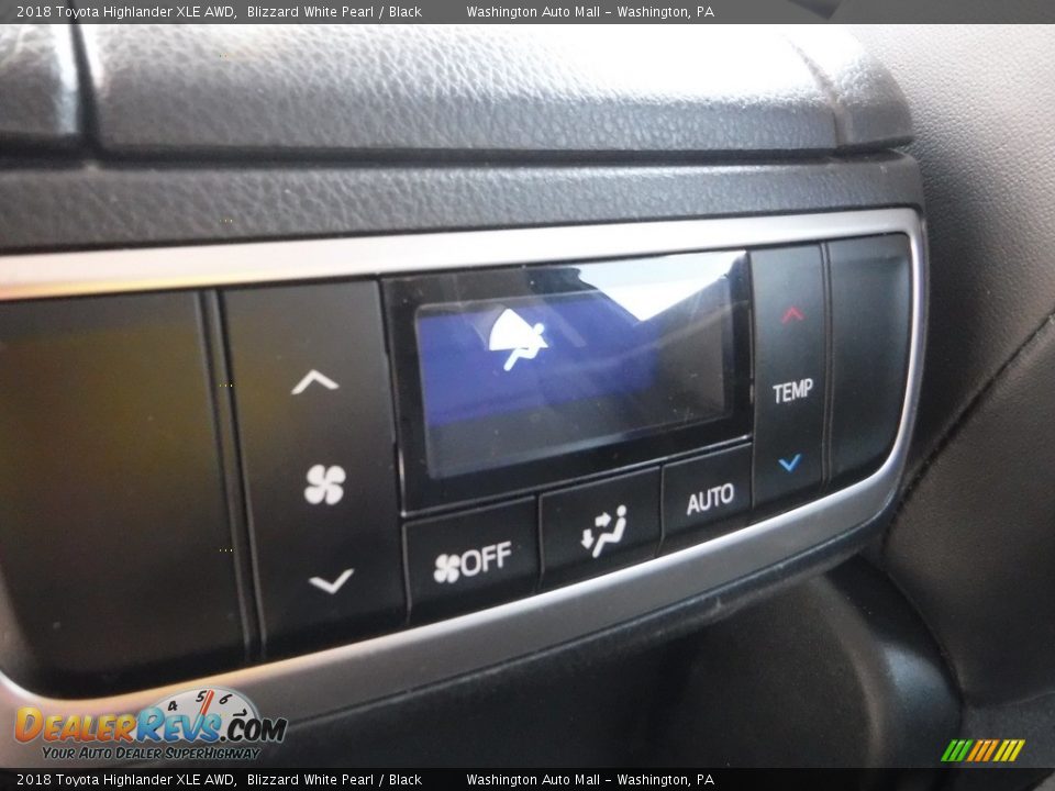 2018 Toyota Highlander XLE AWD Blizzard White Pearl / Black Photo #27