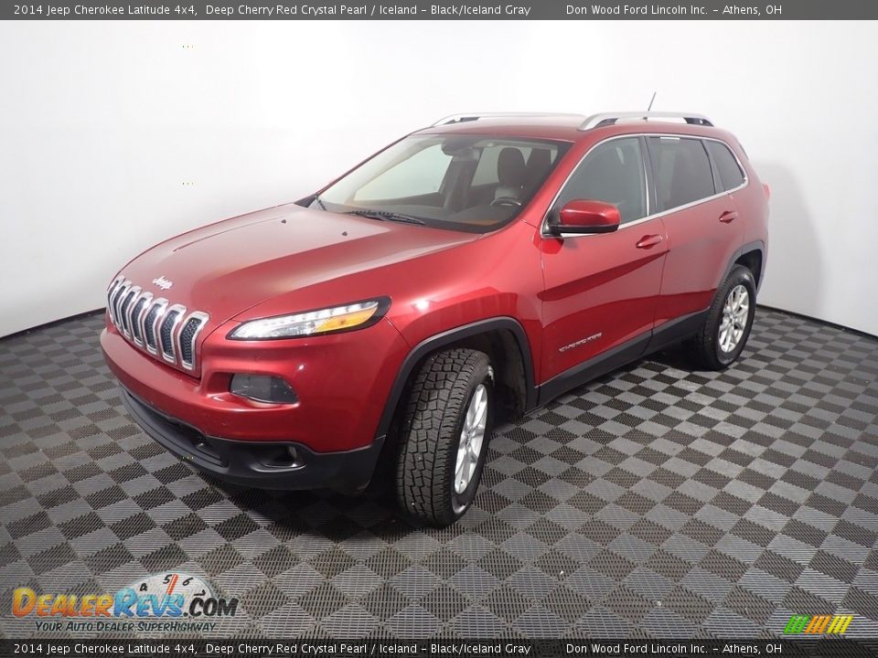 2014 Jeep Cherokee Latitude 4x4 Deep Cherry Red Crystal Pearl / Iceland - Black/Iceland Gray Photo #9