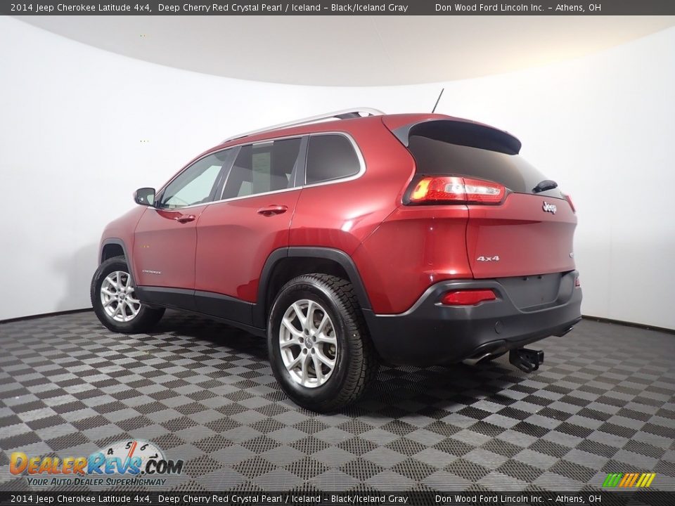 2014 Jeep Cherokee Latitude 4x4 Deep Cherry Red Crystal Pearl / Iceland - Black/Iceland Gray Photo #11