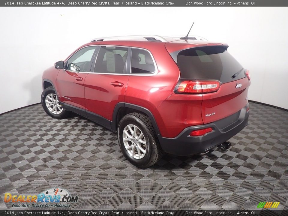 2014 Jeep Cherokee Latitude 4x4 Deep Cherry Red Crystal Pearl / Iceland - Black/Iceland Gray Photo #12