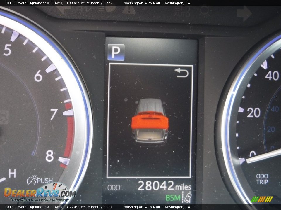 2018 Toyota Highlander XLE AWD Blizzard White Pearl / Black Photo #33