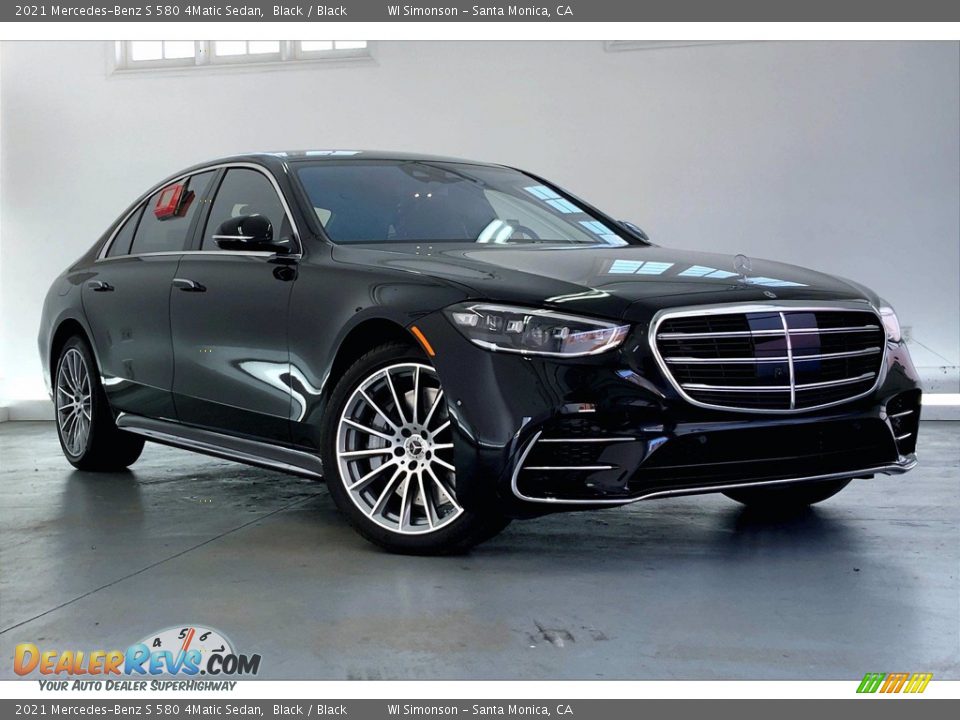 2021 Mercedes-Benz S 580 4Matic Sedan Black / Black Photo #11