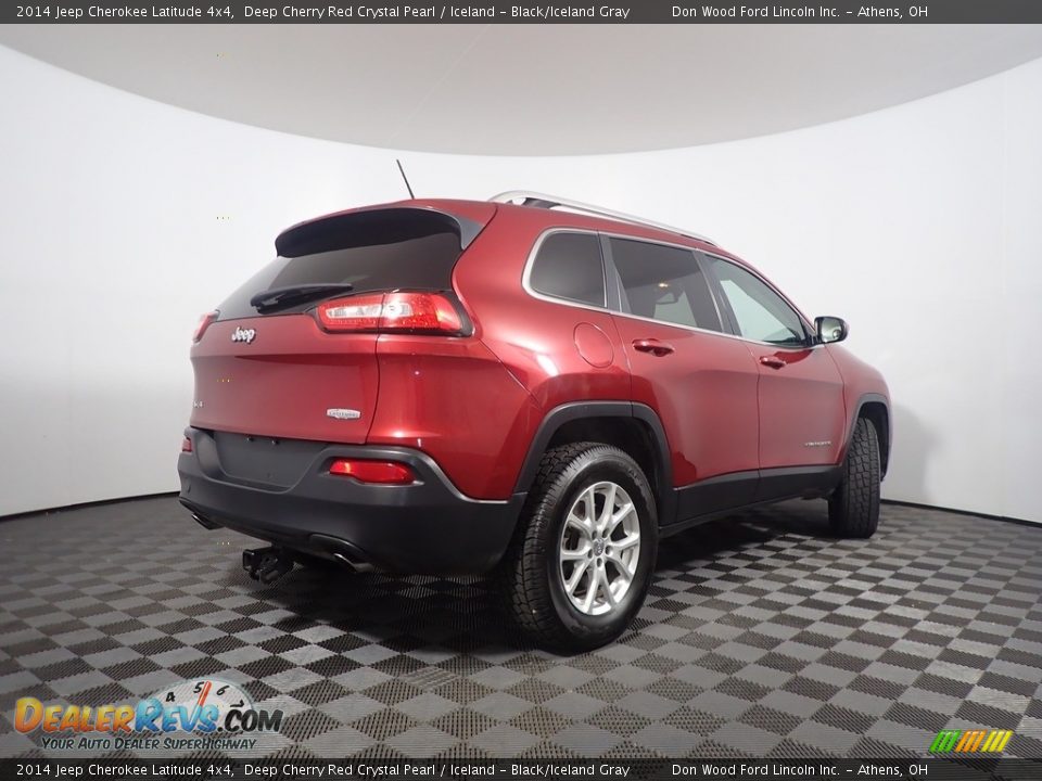 2014 Jeep Cherokee Latitude 4x4 Deep Cherry Red Crystal Pearl / Iceland - Black/Iceland Gray Photo #16