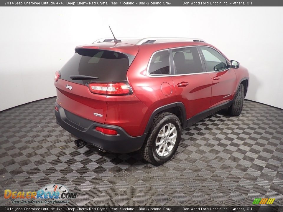 2014 Jeep Cherokee Latitude 4x4 Deep Cherry Red Crystal Pearl / Iceland - Black/Iceland Gray Photo #17