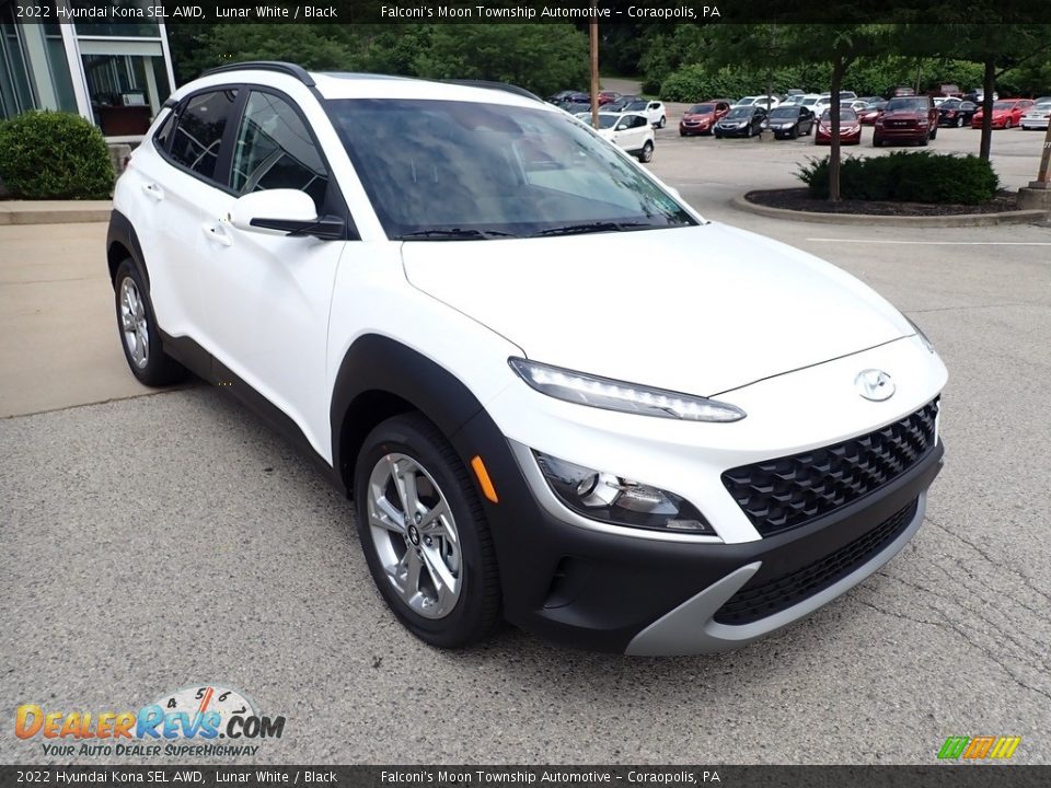 2022 Hyundai Kona SEL AWD Lunar White / Black Photo #3