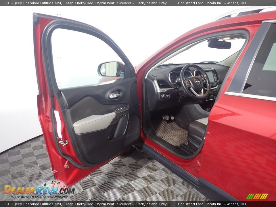 2014 Jeep Cherokee Latitude 4x4 Deep Cherry Red Crystal Pearl / Iceland - Black/Iceland Gray Photo #20