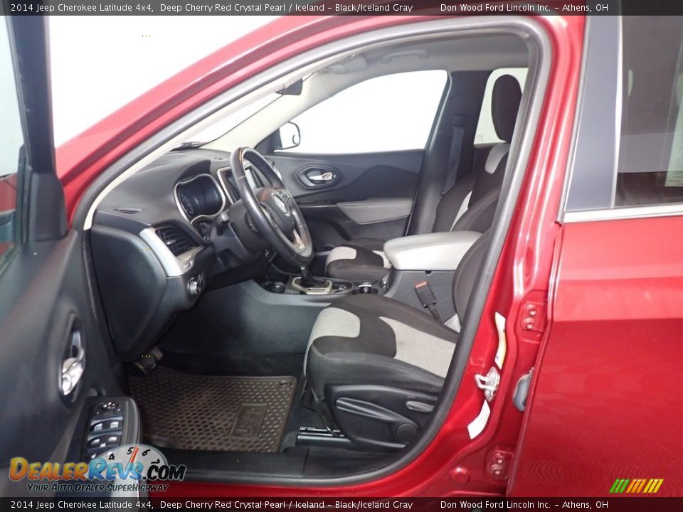 2014 Jeep Cherokee Latitude 4x4 Deep Cherry Red Crystal Pearl / Iceland - Black/Iceland Gray Photo #22