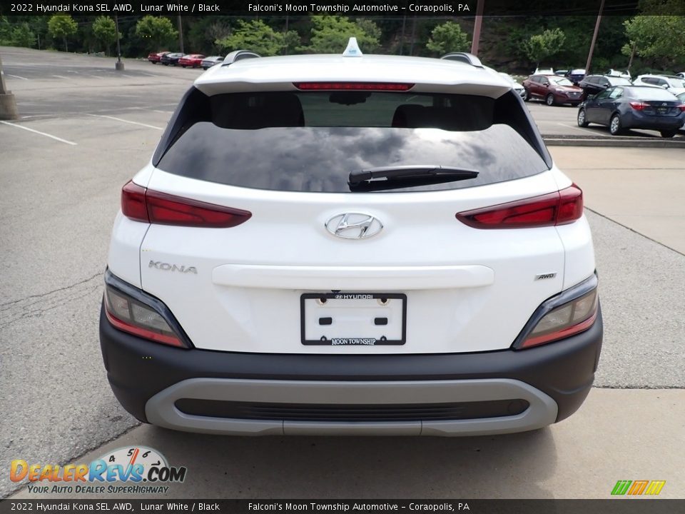 2022 Hyundai Kona SEL AWD Lunar White / Black Photo #8