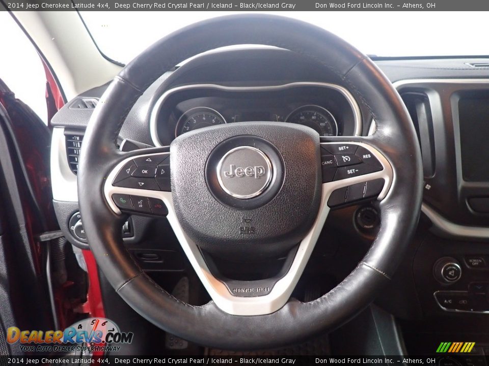 2014 Jeep Cherokee Latitude 4x4 Deep Cherry Red Crystal Pearl / Iceland - Black/Iceland Gray Photo #27