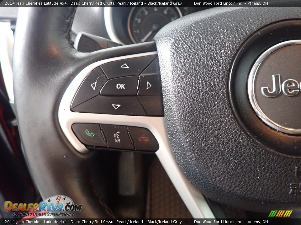 2014 Jeep Cherokee Latitude 4x4 Deep Cherry Red Crystal Pearl / Iceland - Black/Iceland Gray Photo #29