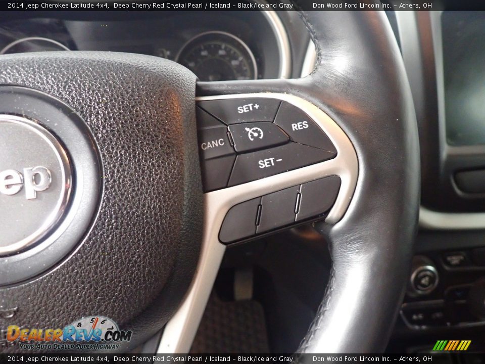2014 Jeep Cherokee Latitude 4x4 Deep Cherry Red Crystal Pearl / Iceland - Black/Iceland Gray Photo #30