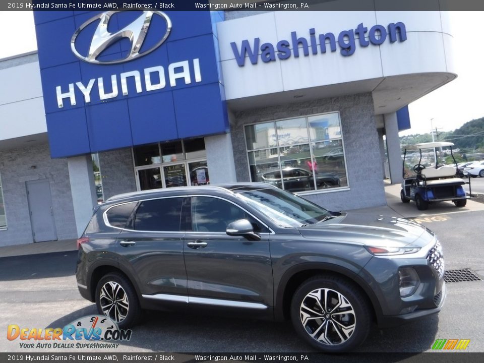 2019 Hyundai Santa Fe Ultimate AWD Rainforest / Black Photo #2