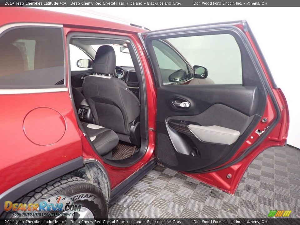 2014 Jeep Cherokee Latitude 4x4 Deep Cherry Red Crystal Pearl / Iceland - Black/Iceland Gray Photo #36