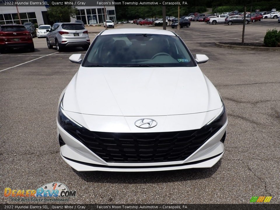 2022 Hyundai Elantra SEL Quartz White / Gray Photo #4