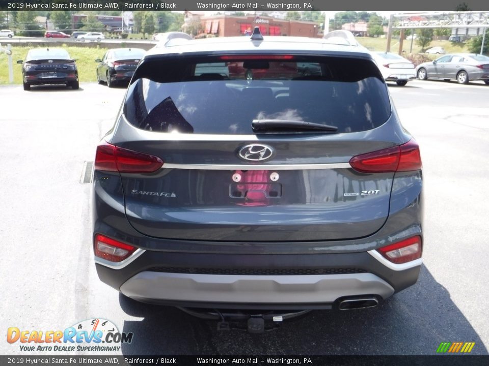 2019 Hyundai Santa Fe Ultimate AWD Rainforest / Black Photo #9