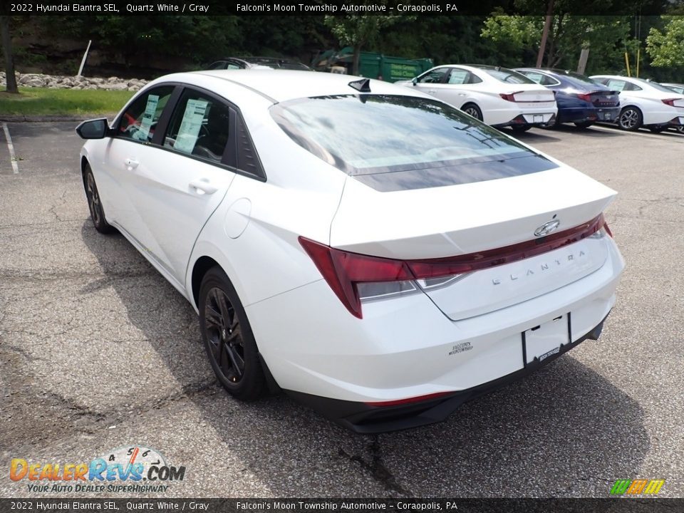 2022 Hyundai Elantra SEL Quartz White / Gray Photo #7