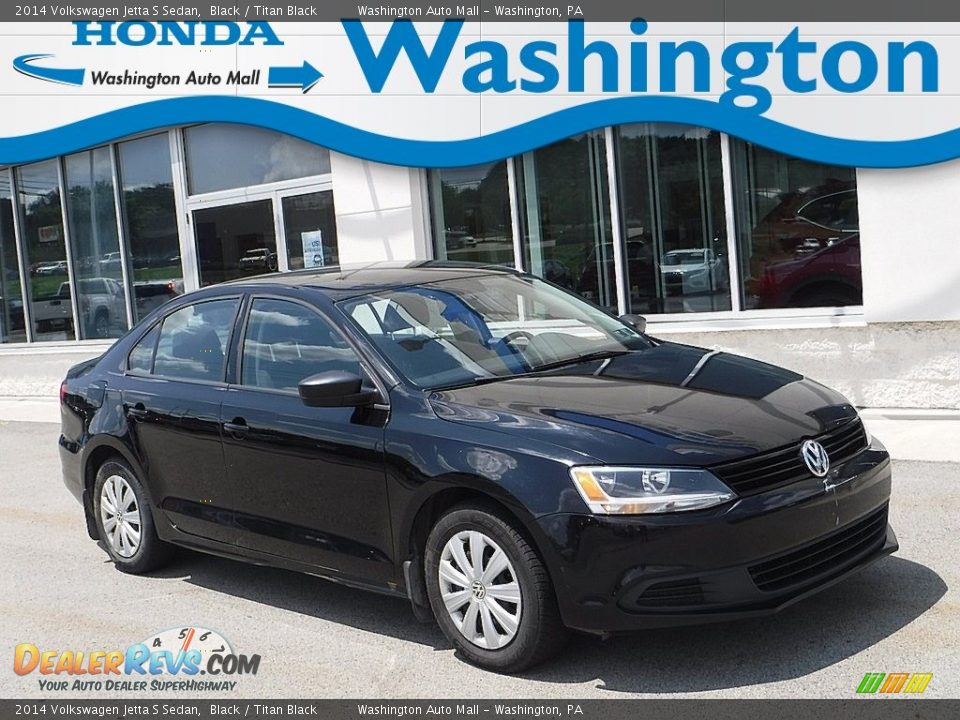 2014 Volkswagen Jetta S Sedan Black / Titan Black Photo #1