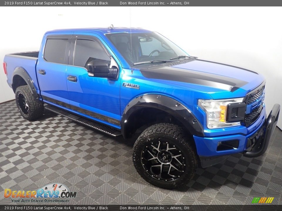 2019 Ford F150 Lariat SuperCrew 4x4 Velocity Blue / Black Photo #4