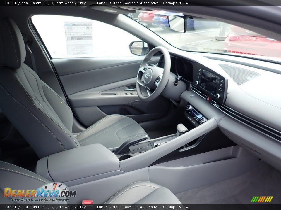 2022 Hyundai Elantra SEL Quartz White / Gray Photo #12