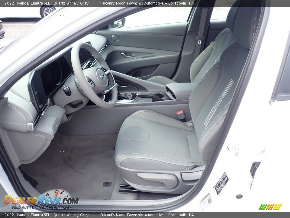 2022 Hyundai Elantra SEL Quartz White / Gray Photo #13