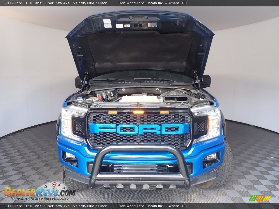 2019 Ford F150 Lariat SuperCrew 4x4 Velocity Blue / Black Photo #7