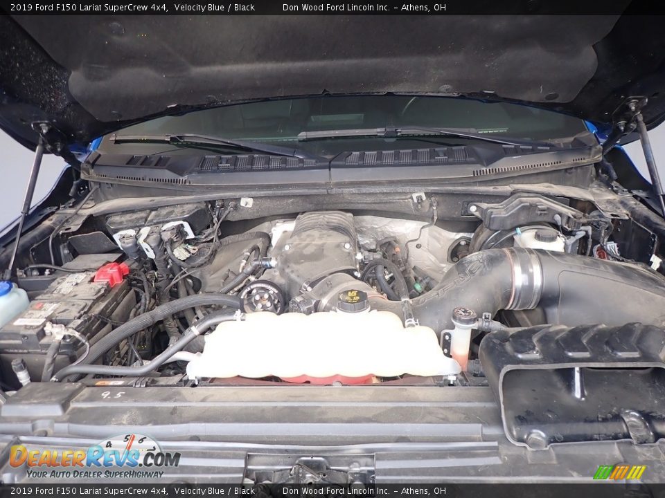 2019 Ford F150 Lariat SuperCrew 4x4 Velocity Blue / Black Photo #8
