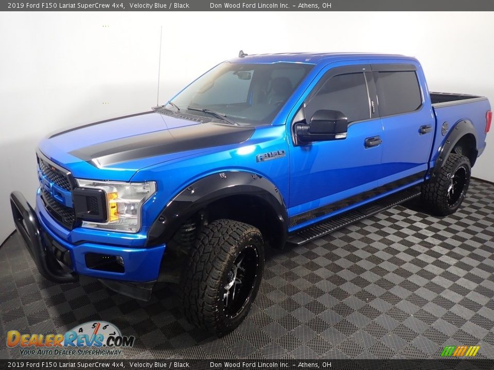 2019 Ford F150 Lariat SuperCrew 4x4 Velocity Blue / Black Photo #10