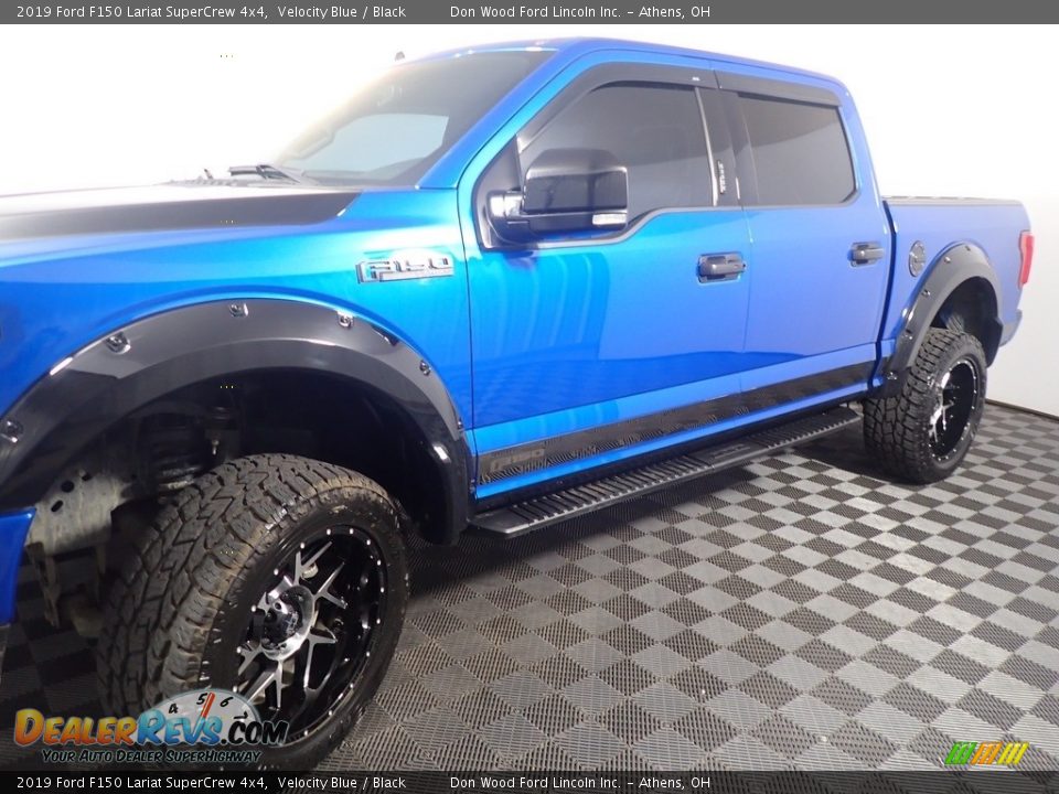 2019 Ford F150 Lariat SuperCrew 4x4 Velocity Blue / Black Photo #11