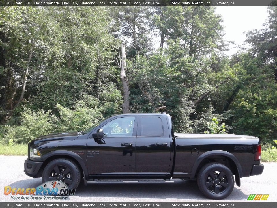 Diamond Black Crystal Pearl 2019 Ram 1500 Classic Warlock Quad Cab Photo #1